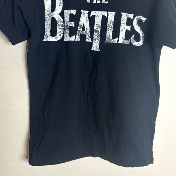 The Beatles mens basic black graphic T-shirt size large - Picture 3 of 7